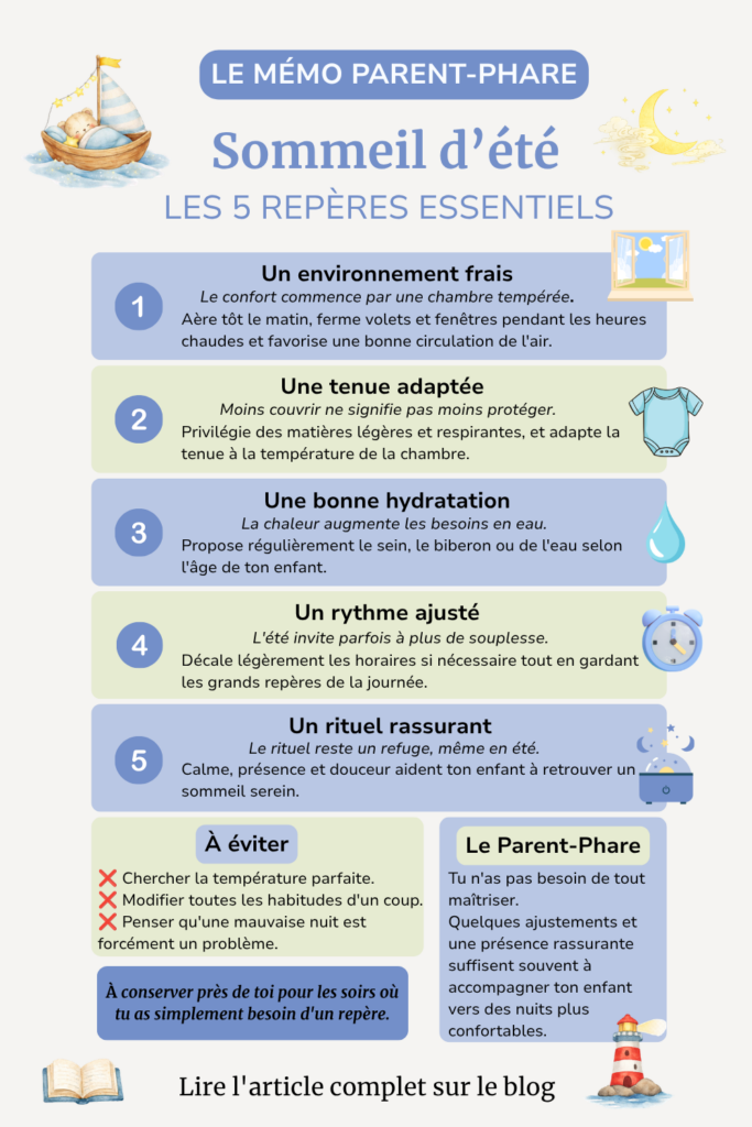 Pourquoi bébé dort moins bien en été le mémo sommeil été